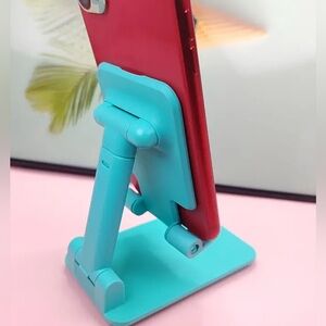 Phone Tablet Stand Multi-Angle Portable Desk Holder Blue New